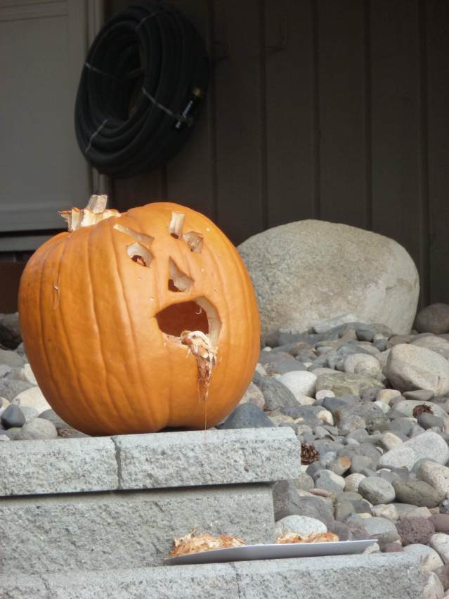 zombie puking pumpkin